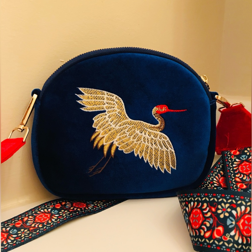 Small Blue Crane Bag